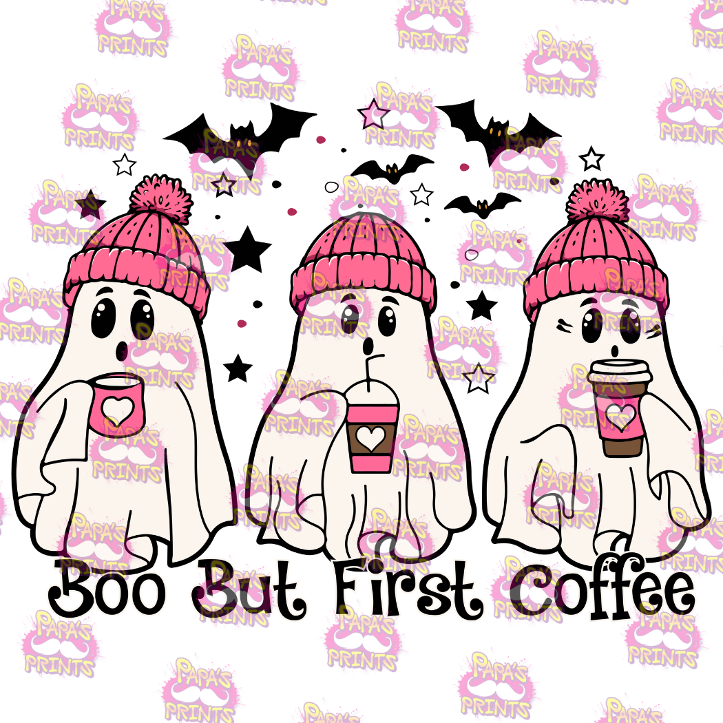 Boo But Coffee First Decal