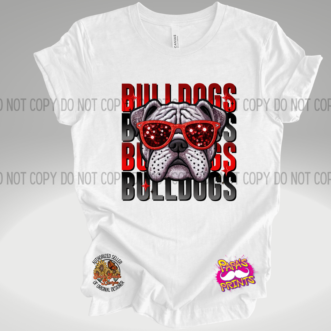 GA Bulldogs Sequin DTF