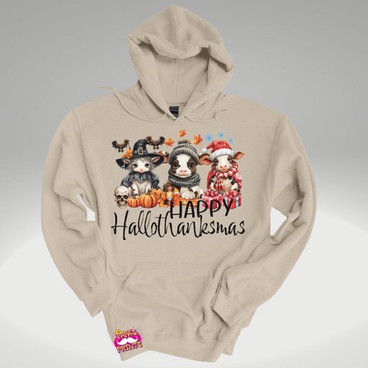 DTF Transfer - Happy Hallowthanksmas Farm Animals