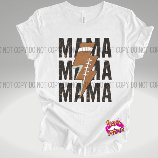 Mama Football Bolt Tee